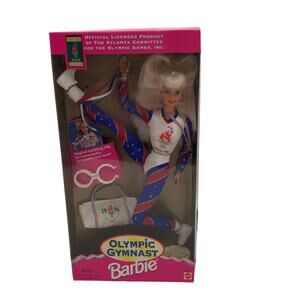 Olympic Gymnast Barbie Doll NFRB 1996 Vintage Atlanta 100 Years